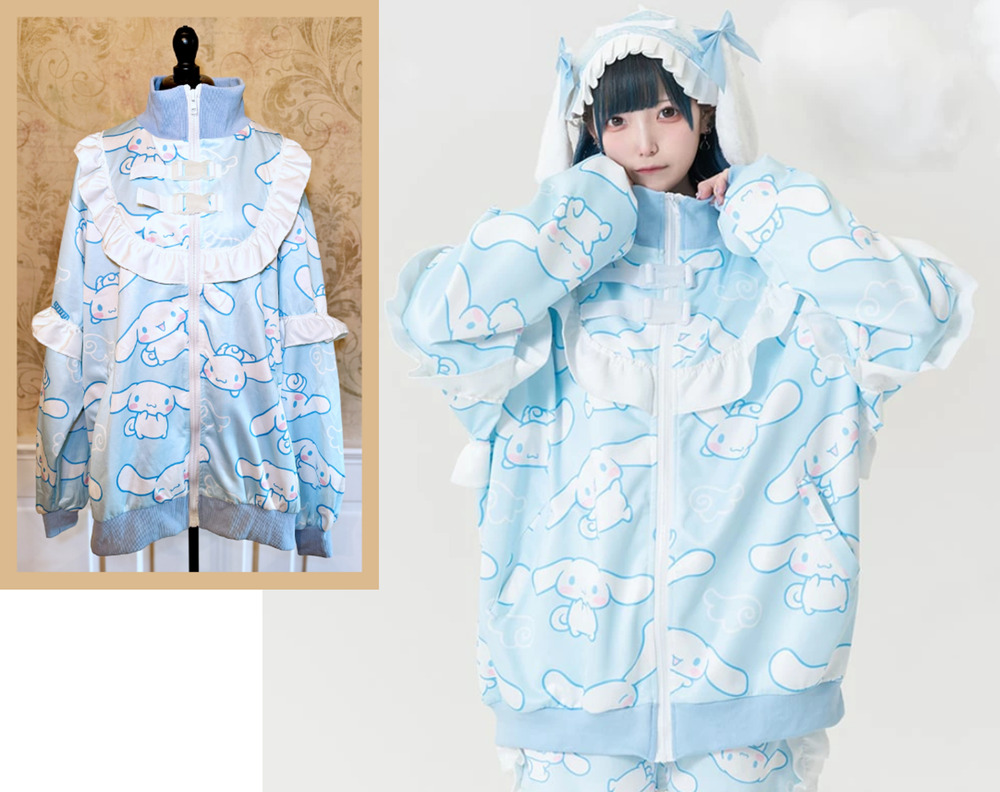 ACDC Rag Cinnamoroll Cinnamon Jersey Jacket J Fashion Sanrio Japan Yami Kawaii